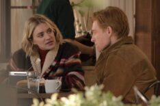 Chelsea Frei and Domhnall Gleeson from 'The Paper' Season 2