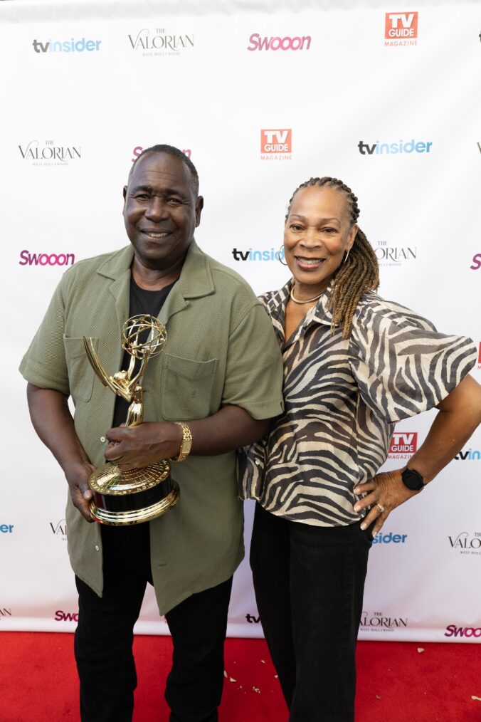 Ernest Harden Jr. and wife Cristina Maxwell Harden attend TV Guide Magazine presents: Producers’ Evening at White Rabbit Sky Lounge on September 08, 2026 in Los Angeles, California.