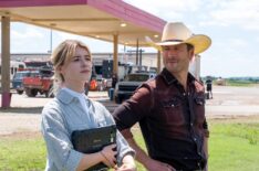 Daisy Edgar-Jones, Glen Powell in 'Twisters'