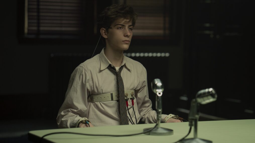 Unabomber. Jacob Tremblay as Ted Kaczynski in Unabomber. Cr. Philippe Bosse/Netflix ©2026