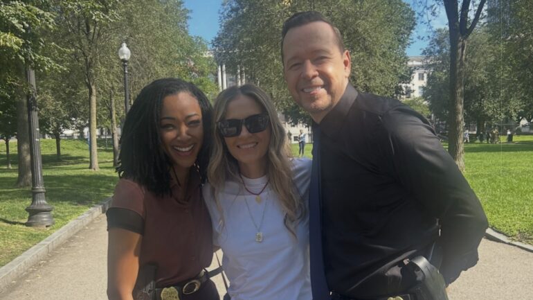 ‘Blue Bloods’ Star Vanessa Ray Visits ‘Boston Blue’ Set — Is She Joining Season 2?