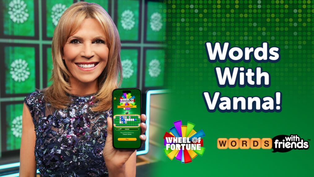 "Wheel of Fortune" host Vanna White in collaboration with Words With Friends