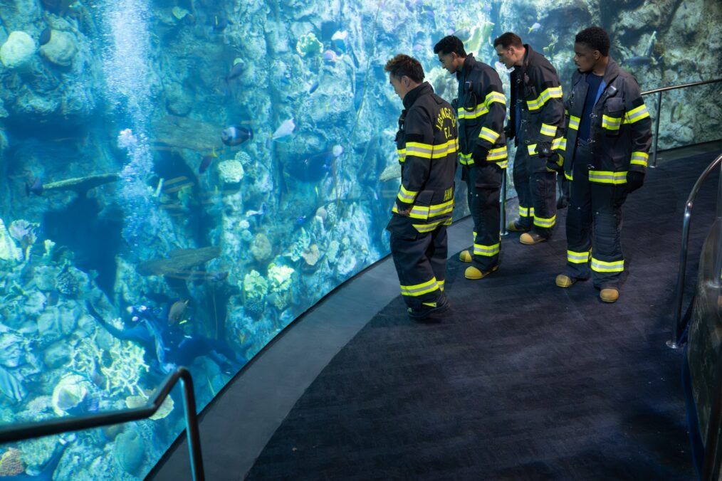 Kenneth Choi, Anirudh Pisharody, Ryan Guzman, and Elijah M. Cooper — '9-1-1' Season 10 Premiere "That Sinking Feeling"