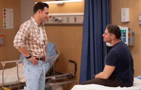 Ryan Guzman as Eddie and Oliver Stark as Buck — '9-1-1' Season 10 Premiere "That Sinking Feeling"