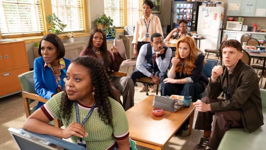 Sheryl Lee Ralph, Quinta Brunson, Janelle James, Tyler James Williams, Lisa Ann Walter, and Chris Perfetti, 'Abbott Elementary,' Season 6, Episode 2, ABC, October 14, 2026.