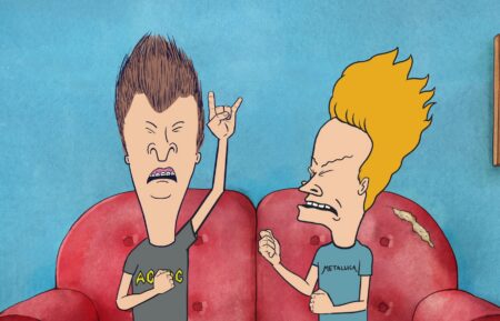 Mike Judge as the voice of Butt-Head and Beavis in Mike Judge's Beavis and Butt-Head episode 10, season 1 streaming on Paramount+, 2022. **BEST POSSIBLE SCREENGRAB**