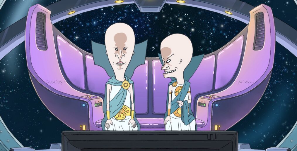 Mike Judge as the voice of Butt-Head and Beavis in Judge's Beavis and Butt-Head streaming on Paramount+, 2023. **BEST POSSIBLE SCREENGRAB**