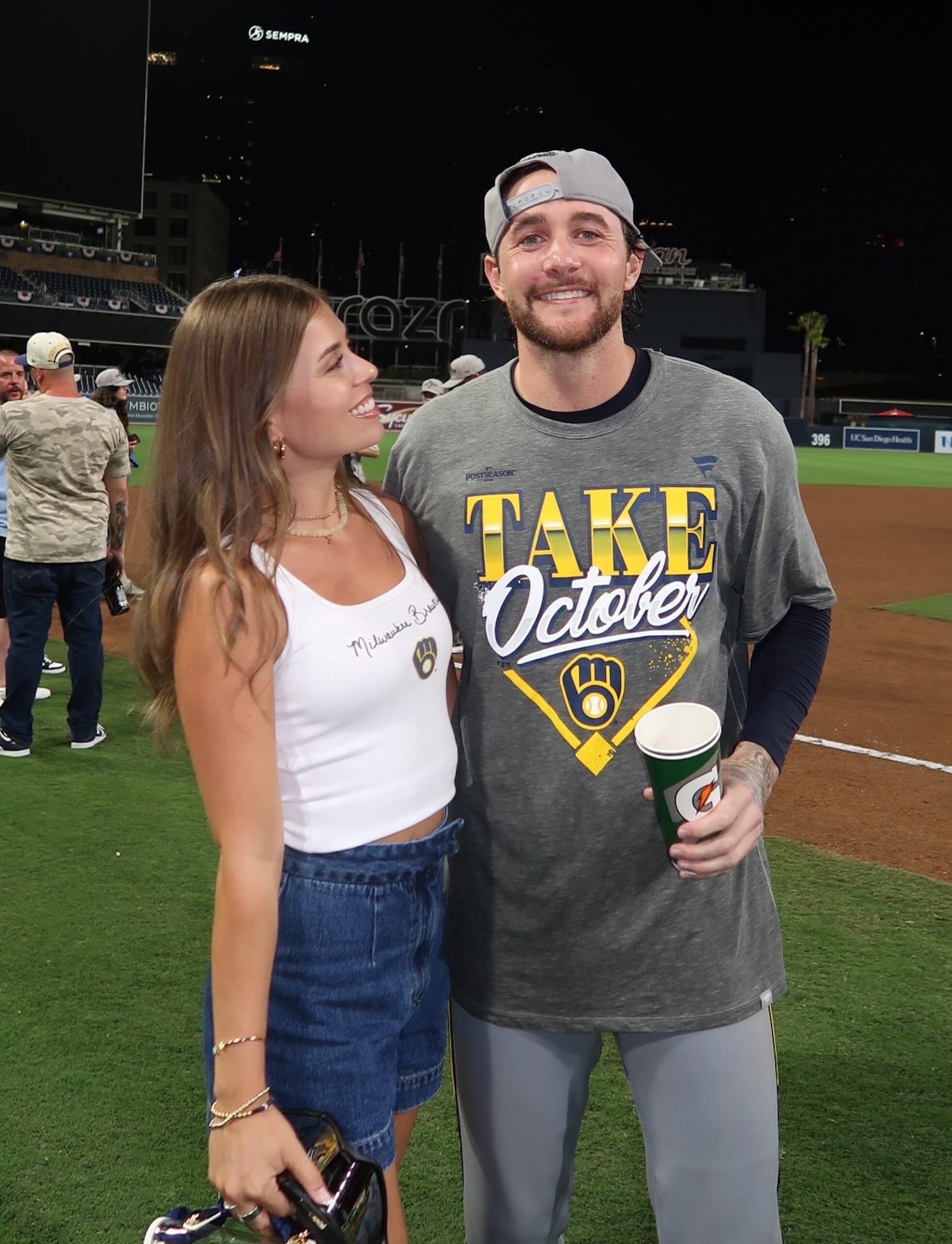 Brice Turang and girlfriend