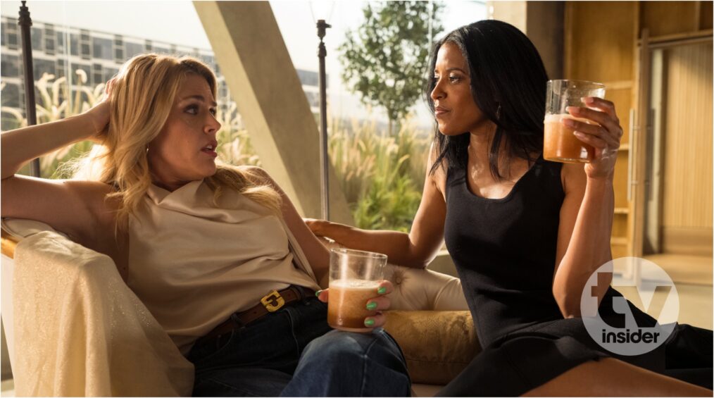 Busy Philipps and Renee Elise Goldsberry Cupertino (1)