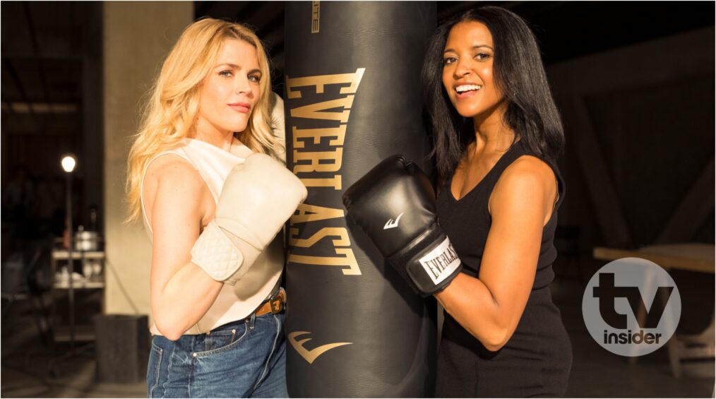 Busy Philipps and Renee Elise Goldsberry in Cupertino (1)