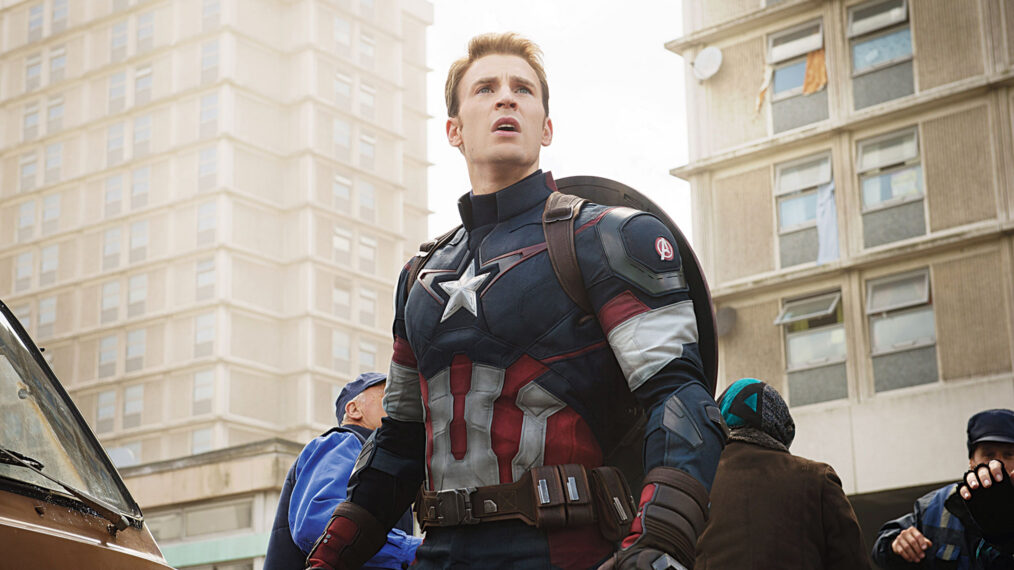 AVENGERS: AGE OF ULTRON, Chris Evans as Captain America, 2015. ph: Jay Maidment / © Walt Disney Studios Motion Pictures / courtesy Everett Collection