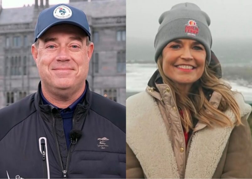 Craig Melvin and Savannah Guthrie in Ireland on the October 14, 2026, episode of NBC's 'Today.'