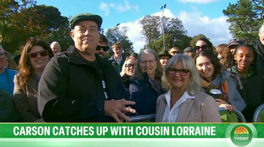 Carson Daly with his cousin Lorraine, 'Today,' NBC, October 16, 2026.