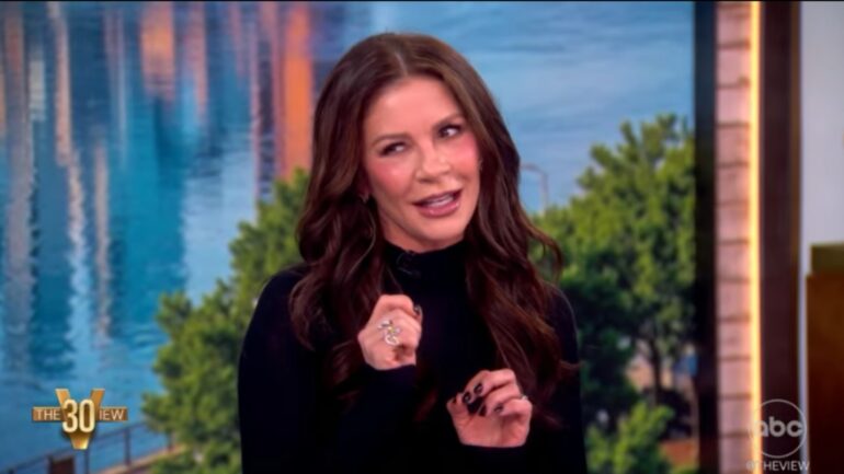 ‘The View’: Catherine Zeta-Jones Explains Why She Hasn’t Read Hubby Michael Douglas’ Memoir