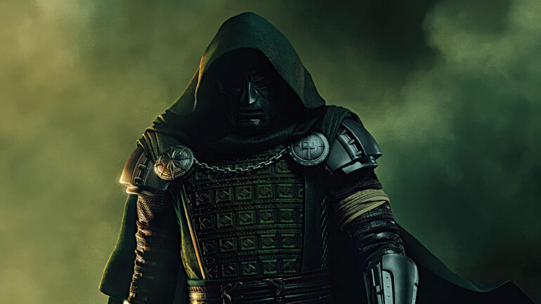 AVENGERS: DOOMSDAY, (aka AVENGERS 5), advance poster, Robert Downey Jr. as Doctor Doom, 2026. © Marvel Studios / © Walt Disney Studios Motion Pictures / Courtesy Everett Collection