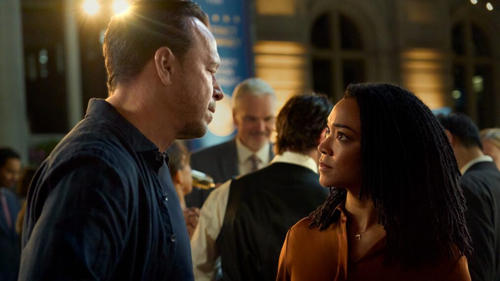 Donnie Wahlberg and Sonequa Martin-Green, 'Boston Blue,' Season 2, Episode 1, CBS, October 9, 2026.