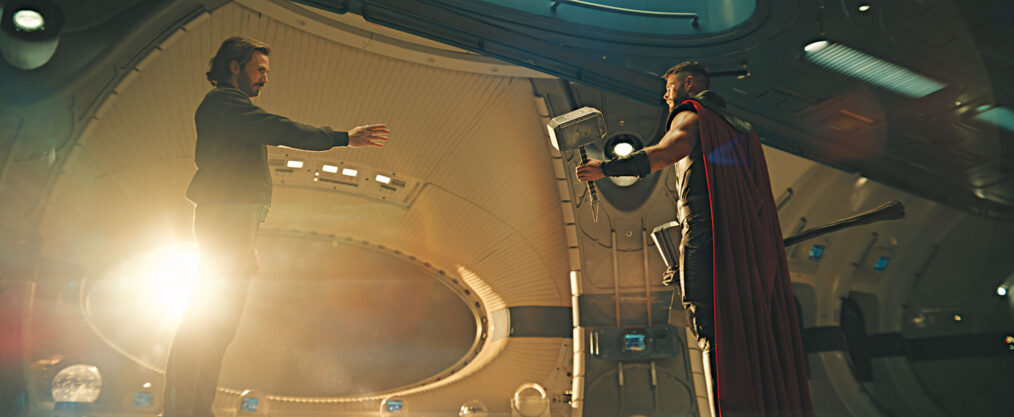 (L-R): Steve Rogers (Chris Evans) and Thor (Chris Hemsworth) in Marvel's AVENGERS: DOOMSDAY. Photo courtesy of Marvel. © 2026 Marvel. All Rights Reserved.