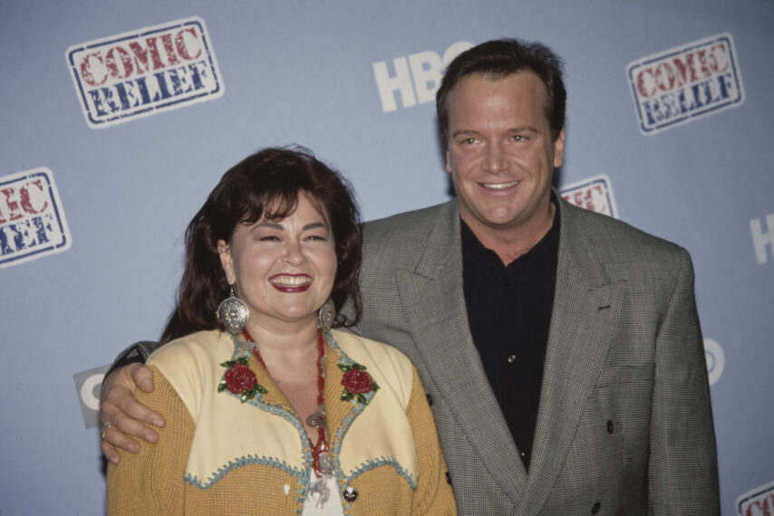 Roseanne Barr and Tom Arnold