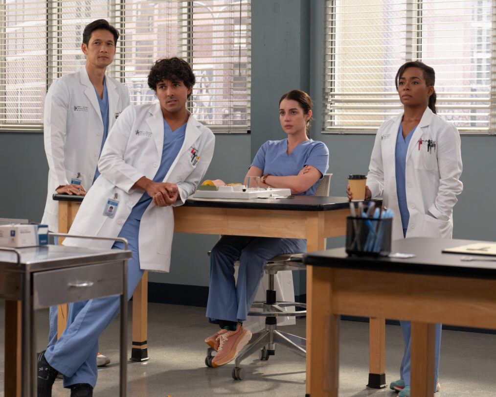 GREY’S ANATOMY - “It’s All Wrong, but It’s All Right” - As Blue fights to reclaim his place at Grey Sloan, Jo is pulled from motherhood back into the OR. Jules and Winston’s relationship remains strained, and Bailey struggles to find her footing as a student. THURSDAY, OCT. 29 (10:00-11:00 p.m. EDT) on ABC. (Disney/Ser Baffo) HARRY SHUM JR., NIKO TERHO, ADELAIDE KANE, ALEXIS FLOYD