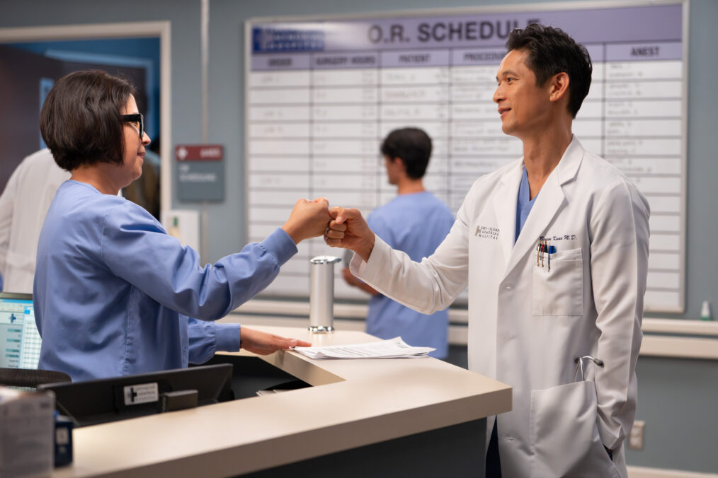 GREY’S ANATOMY - “It’s All Wrong, but It’s All Right” - As Blue fights to reclaim his place at Grey Sloan, Jo is pulled from motherhood back into the OR. Jules and Winston’s relationship remains strained, and Bailey struggles to find her footing as a student. THURSDAY, OCT. 29 (10:00-11:00 p.m. EDT) on ABC. (Disney/Eric McCandless) HARRY SHUM JR.