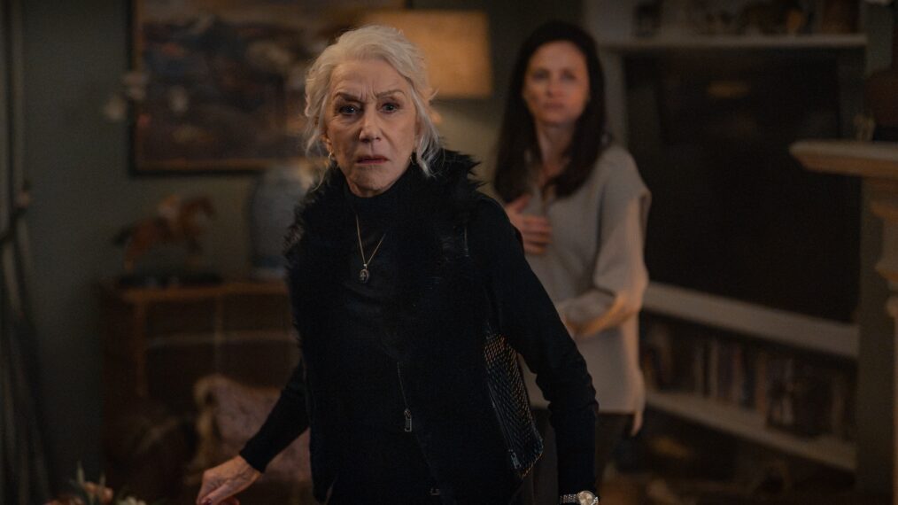 Helen Mirren and Lara Pulver, 'MobLand,' Season 2, Episode 5, Paramount+, October 16, 2026.