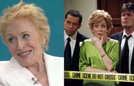 Holland Taylor on the third hour of 'Today,' October 13, 2026; Jon Cryer, Holland Taylor, and Charlie Sheen, 'Two and a Half Men,' Season 5, May 5, 2008.
