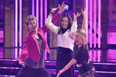 Jackson Olson, mom Laura Olson, and Emma Slater of 'Dancing With the Stars'