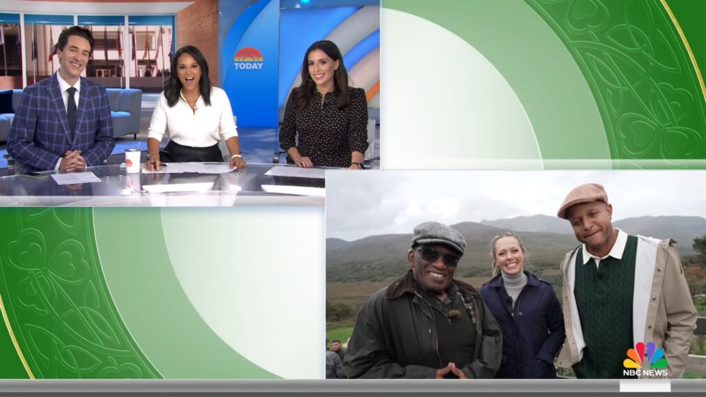 Joe Fryer, Laura Jarrett, Hallie Jackson, Al Roker, Dylan Dreyer, and Craig Melvin on the October 15, 2026, episode of NBC's 'Today.'