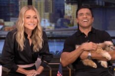 Kelly Ripa and Mark Consuelos on the October 12, 2026, episode of 'Live With Kelly and Mark.'