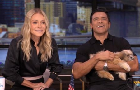 Kelly Ripa and Mark Consuelos on the October 12, 2026, episode of 'Live With Kelly and Mark.'