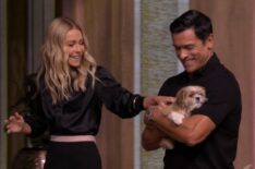 Kelly Ripa and Mark Consuelos on the October 12, 2026, episode of 'Live With Kelly and Mark.'