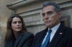Keri Russell and Rufus Sewell, 'The Diplomat,' Season 4, Episode 1, Netflix, October 15, 2026.