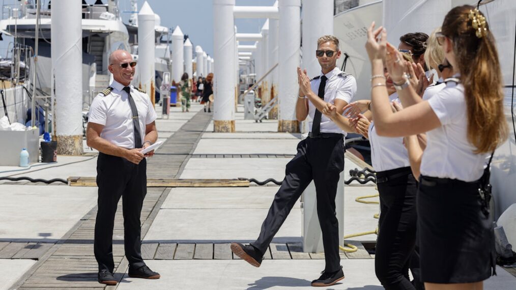 Captain Kerry Titheradge and Fraser Olendar, 'Below Deck' Season 13, Bravo, premieres October 12, 2026.