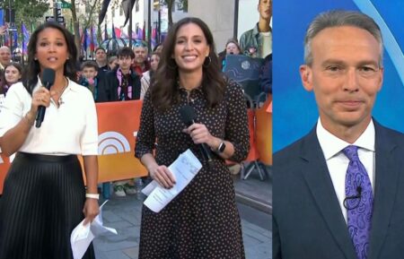 Laura Jarrett, Hallie Jackson, and Bill Karins on the October 15, 2206, episode of NBC's 'Today.'