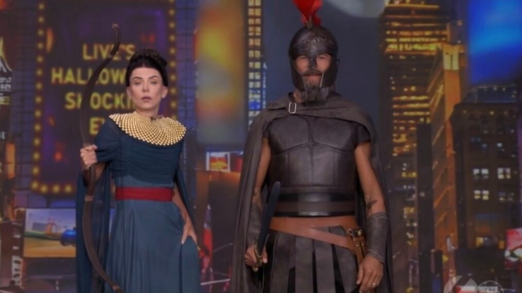 Kelly Ripa & Mark Consuelos as Penelope & Odysseus From 'The Odyssey', 'Live With Kelly and Mark' Halloween, October 30, 2026.
