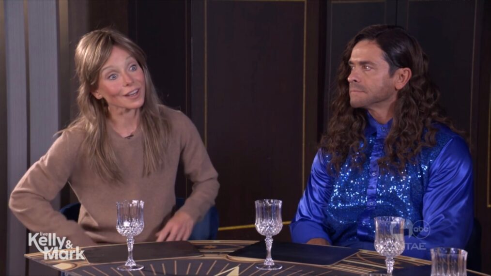 Kelly Ripa as Elizabeth Holmes & Mark Consuelos as Mark Ballas, 'Live With Kelly and Mark' Halloween, October 30, 2026.