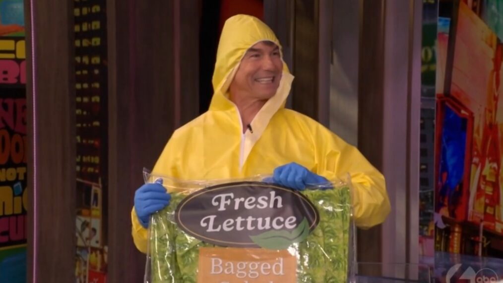 Jerry O'Connell as 'Poop Lettuce', 'Live With Kelly and Mark' Halloween, October 30, 2026.