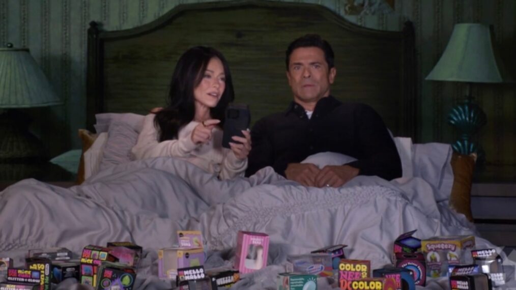Kelly Ripa & Mark Consuelos as Nikki & Bear from 'Obsession', 'Live With Kelly and Mark Halloween, October 30, 2026.