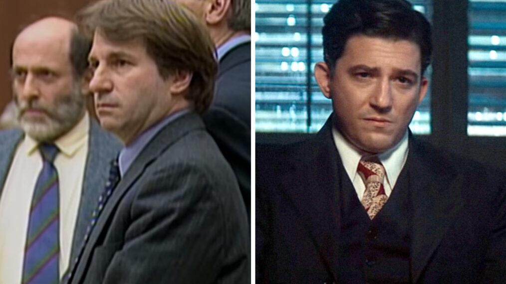 John Magaro - Barry Scheck - What Actually Happened In The Trial of Louise Woodward; https://www.youtube.com/watch?v=0mZ_0rxUBtI; LANSKY, John Magaro as Meyer Lansky, 2021. © Vertical Entertainment / courtesy Everett Collection Real Crime/YouTube; Vertical Entertainment / courtesy Everett Collection