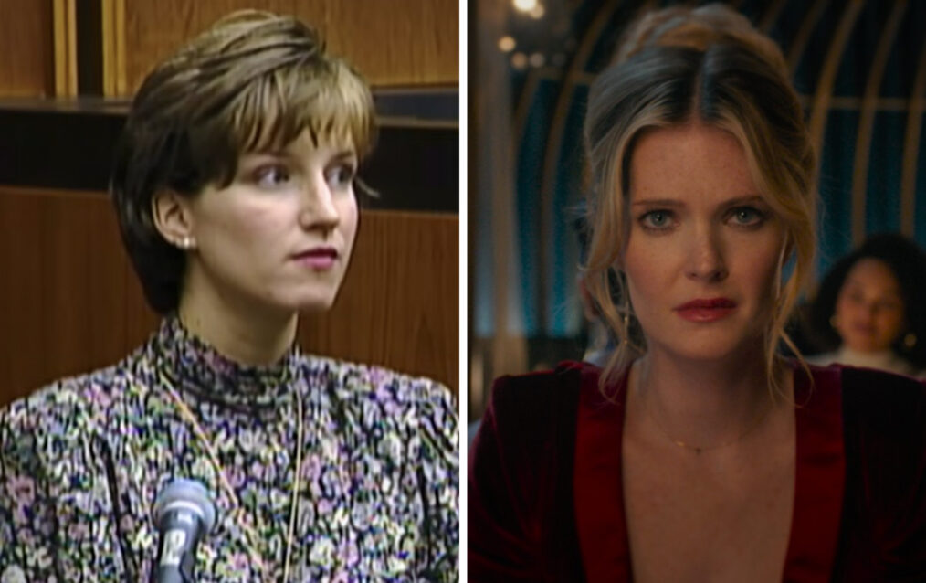 Meghann Fahy - Debra Eappen - What Actually Happened In The Trial of Louise Woodward; https://www.youtube.com/watch?v=0mZ_0rxUBtI; DROP, Meghann Fahy, 2025. © Universal Pictures /Courtesy Everett Collection