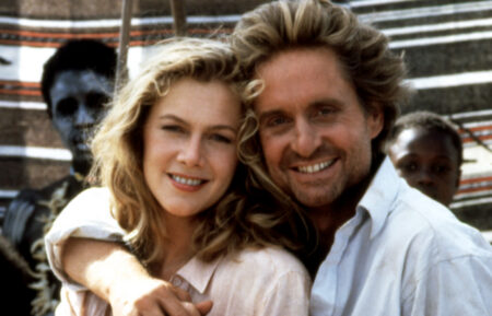 JEWEL OF THE NILE, Kathleen Turner, Michael Douglas