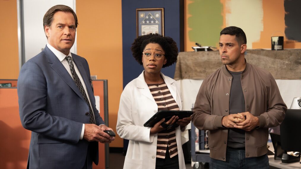 Michael Weatherly, Diona Reasonover, and Wilmer Valderrama, 'NCIS,' Season 24, Episode 1, CBS, premieres October 6, 2026.