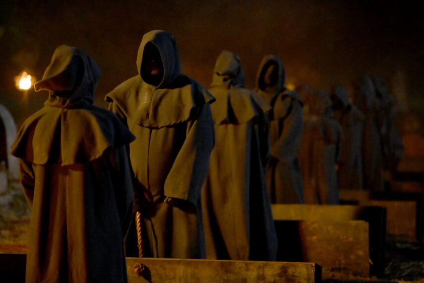THE TRAITORS: NEW BLOOD -- "Wake of the Living Dead" Episode 505 -- Pictured: The Graveyard -- (Photo by: Euan Cherry/NBC)