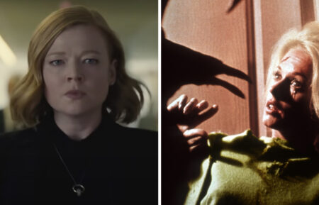 Sarah Snook in Succession finale; THE BIRDS, Tippi Hedren, 1963.