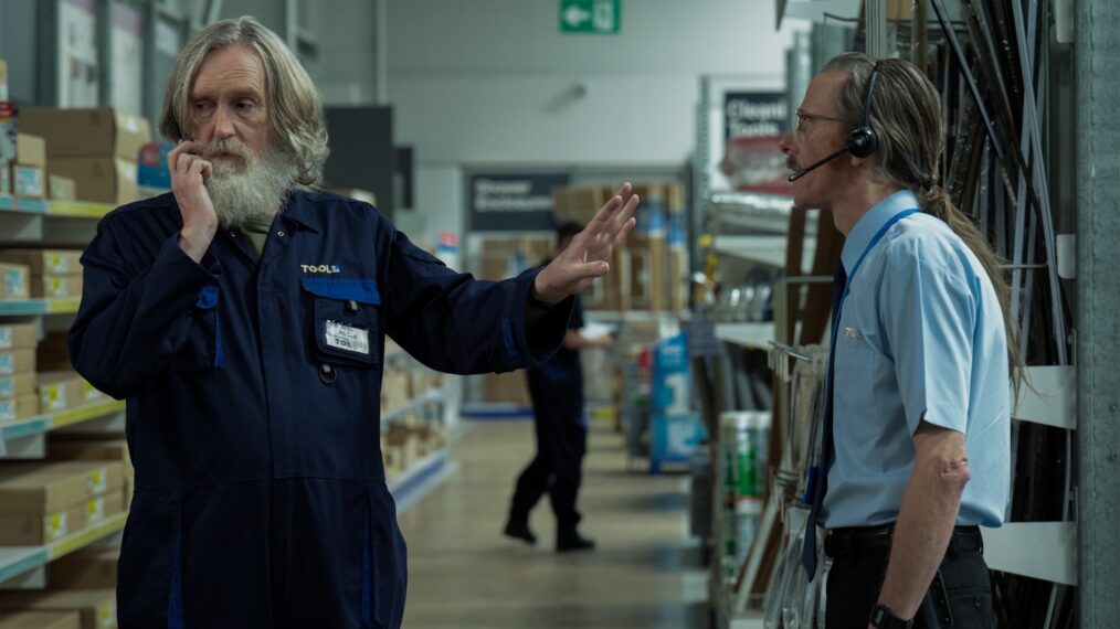 Pearce Quigley and Mackenzie Crook in "Small Prophets," premiering October 7, 2026 on Apple TV.
