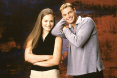 CLICK, (from left): Amber Bonasso, Ryan Seacrest, 1997. © Merv Griffin Entertainment / Courtesy: Everett Collection