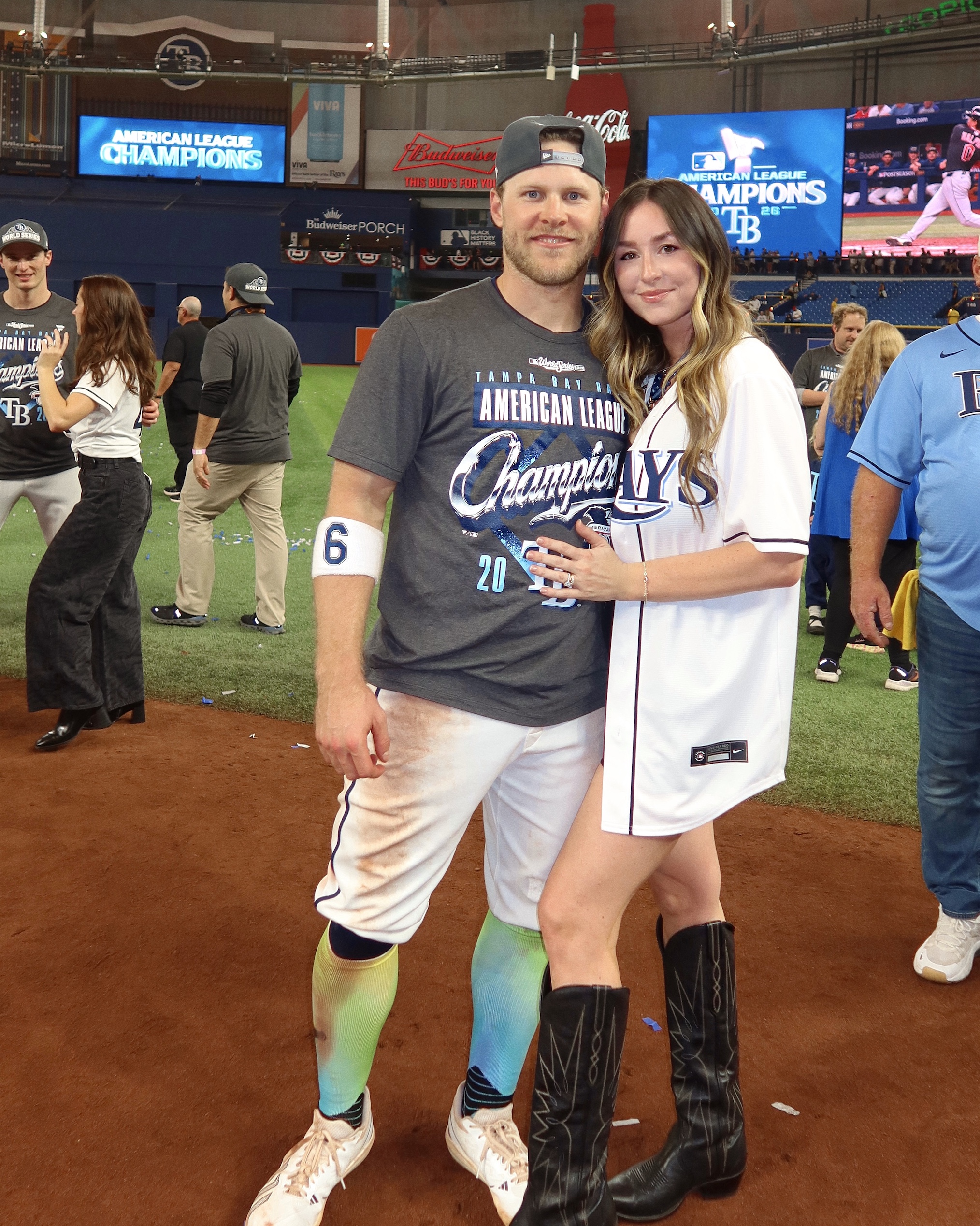 Taylor Walls and wife Hallie