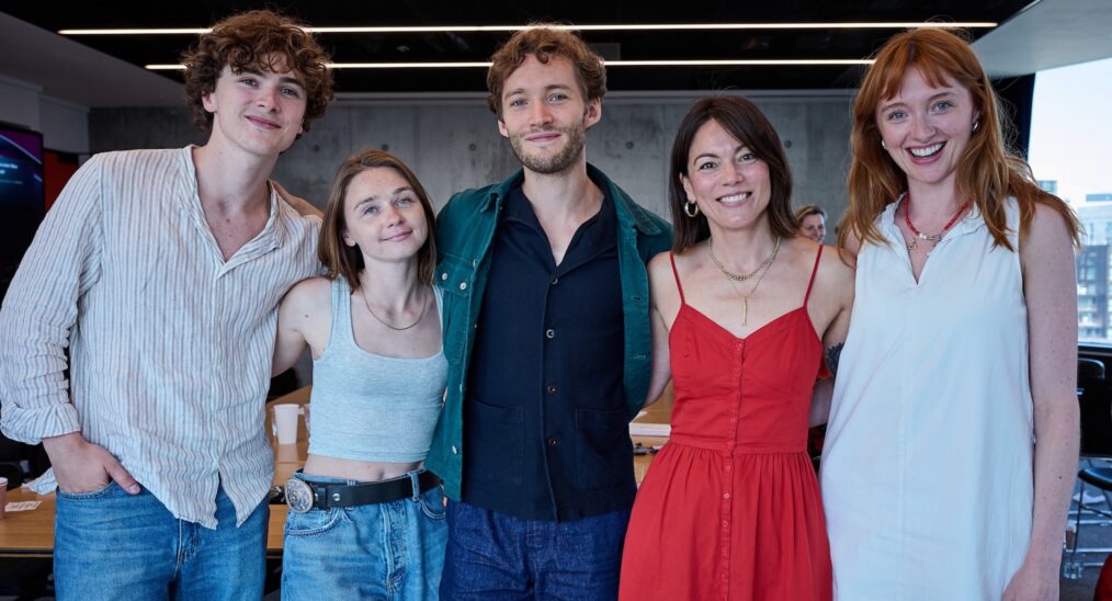 Name: Harry Gilby, Jessica Barden, Toby Regbo, Poppy Gilbert - The CadburysCopyright: Courtesy of BritBox Photo: Kevin Baker