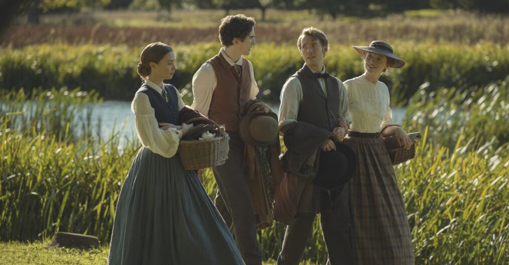 Maria Cadbury (Jessica Barden), George Cadbury (Harry Gilby), Richard Cadbury (Toby Regbo), Elizabeth Adlington (Poppy Gilbert) - The Cadburys - Season 1 First Look