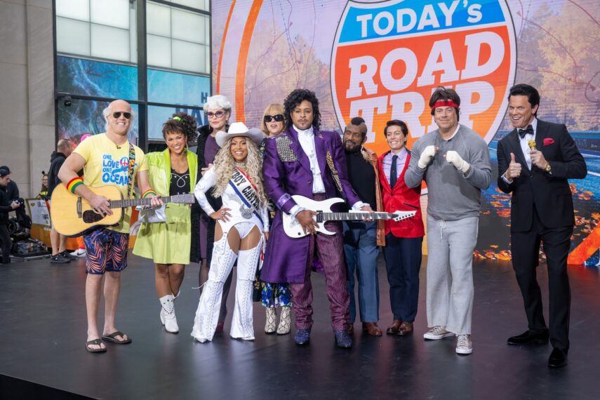 Peter Alexander, Laura Jarrett, Savannah Guthrie, Sheinelle Jones, Jenna Bush Hager, Craig Melvin, Al Roker, Dylan Dreyer, Carson Daly, and Willie Geist, 'Today' Halloween special, October 31, 2025, NBC.